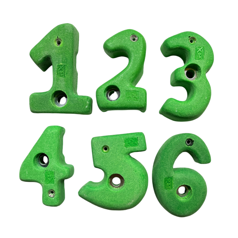 Klettergriffe Volumen Macros – Lösungen für Boulderwände, Hallen & Kinderwelten | RX Climbing Holds 5 Kindergriffe Zahlen Klettergriffe Set – bunter PE Klettergriff für Kinder
