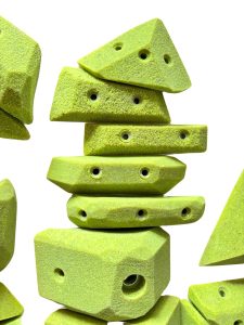 Klettergriffe Set – Diamond Edge – vertikale Ansicht der Leisten-Griffe